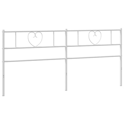 Hoofdbord 193 Cm Metaal Wit