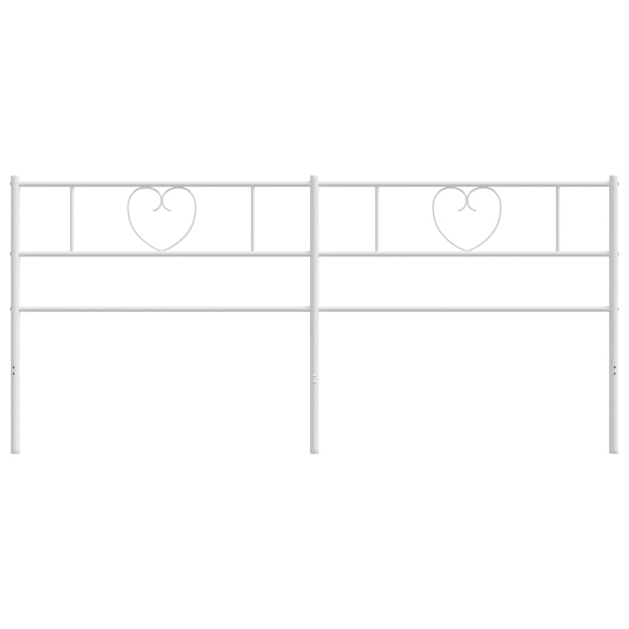Hoofdbord 193 Cm Metaal Wit