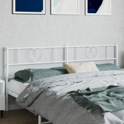 Replacement headboard 193 cm metal white
