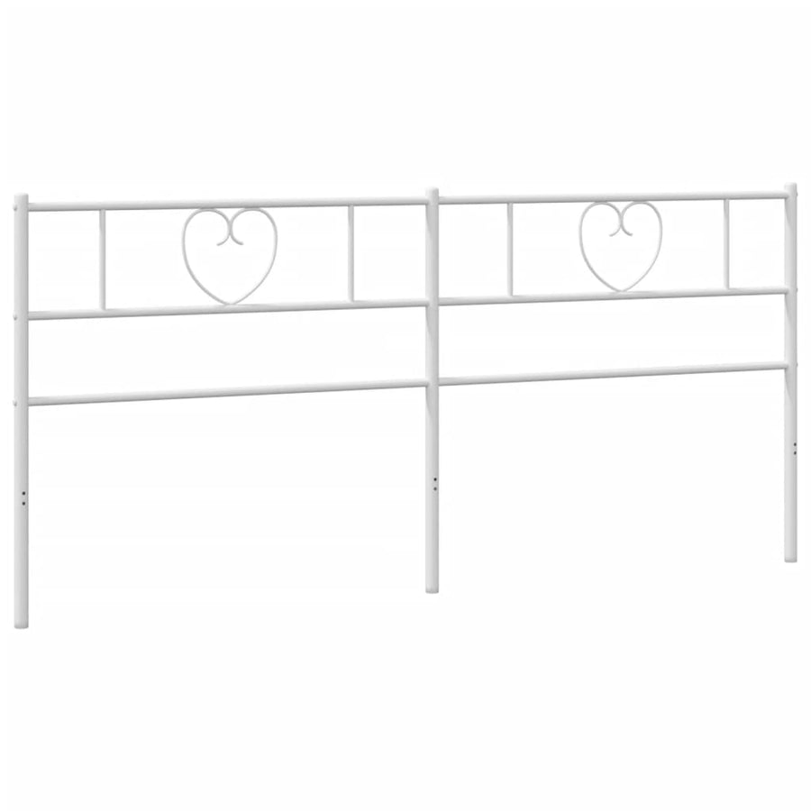 Hoofdbord 200 Cm Metaal Wit