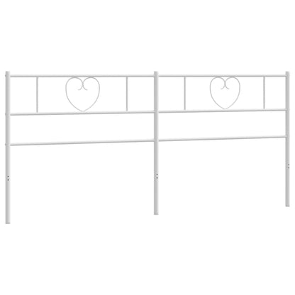 Hoofdbord 200 Cm Metaal Wit