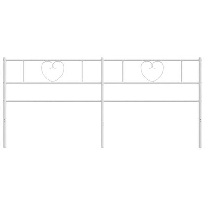 Hoofdbord 200 Cm Metaal Wit