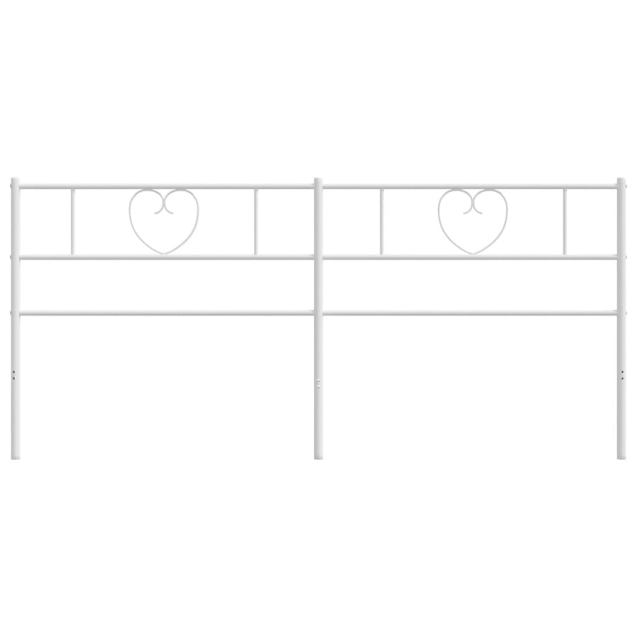 Hoofdbord 200 Cm Metaal Wit