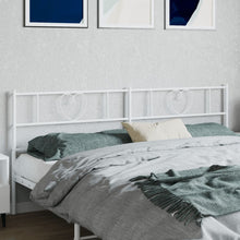 Hoofdbord 200 Cm Metaal Wit