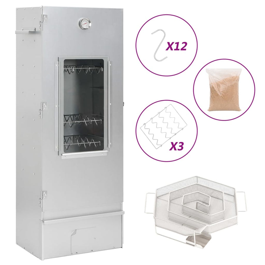 Bbq-Rookoven Met Koude Rookgenerator Gegalvaniseerd Staal