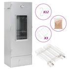 BBQ rookoven met koude rookgenerator 44,5x29x110 cm gegalvaniseerd staal