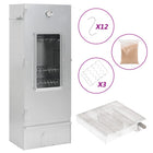 BBQ rookoven met koude rookgenerator 44.5x29x110 cm gegalvaniseerd staal