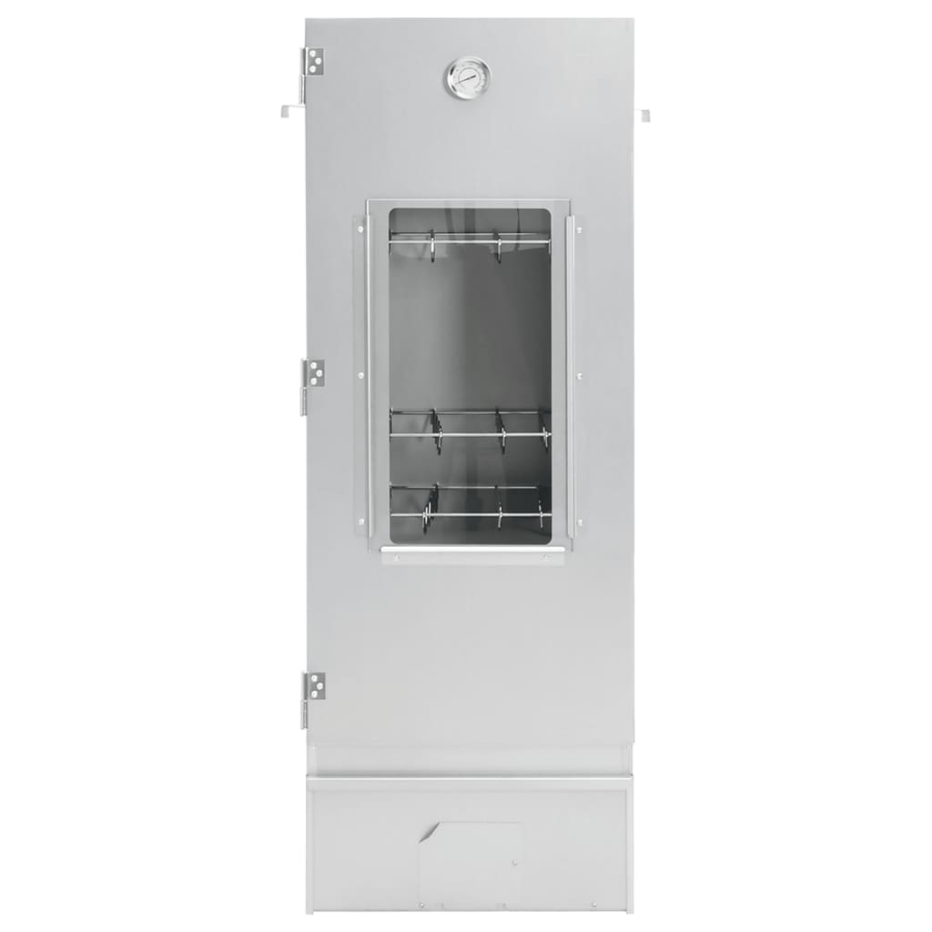 Bbq-Rookoven Met Koude Rookgenerator Gegalvaniseerd Staal 44.5 x 29 x 110 cm (21 x 21 x 4.5 cm) Met raam