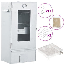 Bbq-Rookoven Met Koude Rookgenerator Gegalvaniseerd Staal 44.5 x 29 x 83 cm (21 x 21 x 4.5 cm) Met raam
