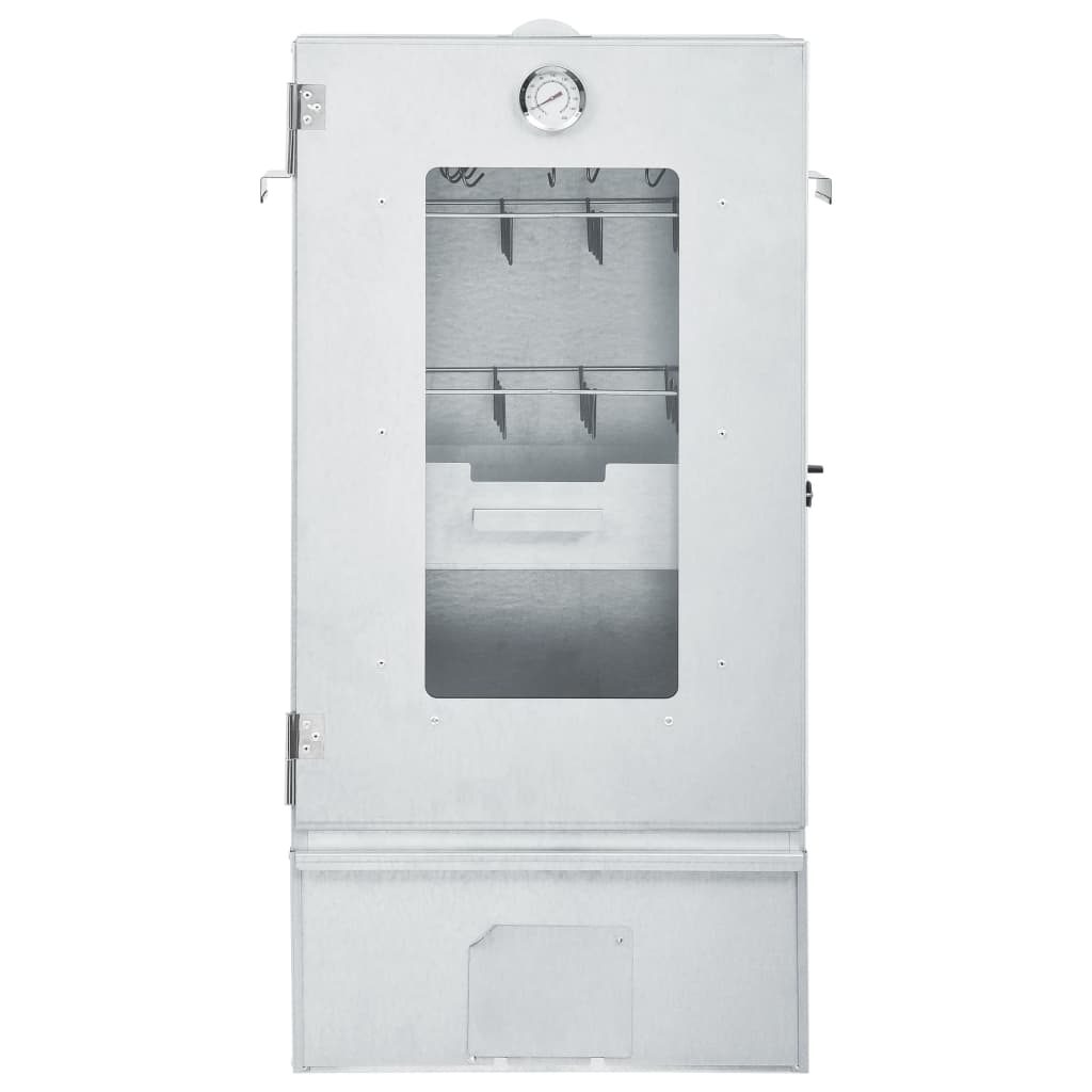 Bbq-Rookoven Met Koude Rookgenerator Gegalvaniseerd Staal 44.5 x 29 x 83 cm (21 x 21 x 4.5 cm) Met raam
