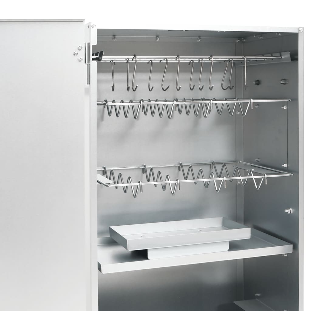 Bbq-Rookoven Met Koude Rookgenerator Gegalvaniseerd Staal 1 44.5 x 29 x 83 cm (21 x 21 x 4.5 cm) Zonder raam