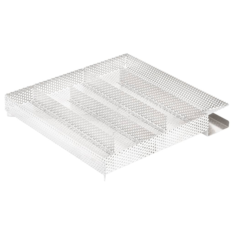 Bbq-Rookoven Met Koude Rookgenerator Gegalvaniseerd Staal 44.5 x 29 x 110 cm (27 x 27 x 4.5 cm) Met raam