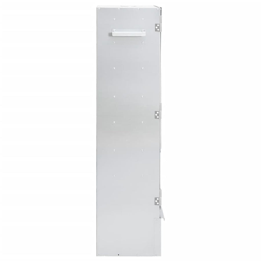 Bbq-Rookoven Met Koude Rookgenerator Gegalvaniseerd Staal 44.5 x 29 x 110 cm (27 x 27 x 4.5 cm) Met raam