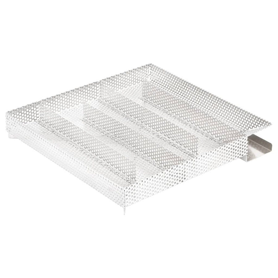 Bbq-Rookoven Met Koude Rookgenerator Gegalvaniseerd Staal 44.5 x 29 x 83 cm (27 x 27 x 4.5 cm) Met raam