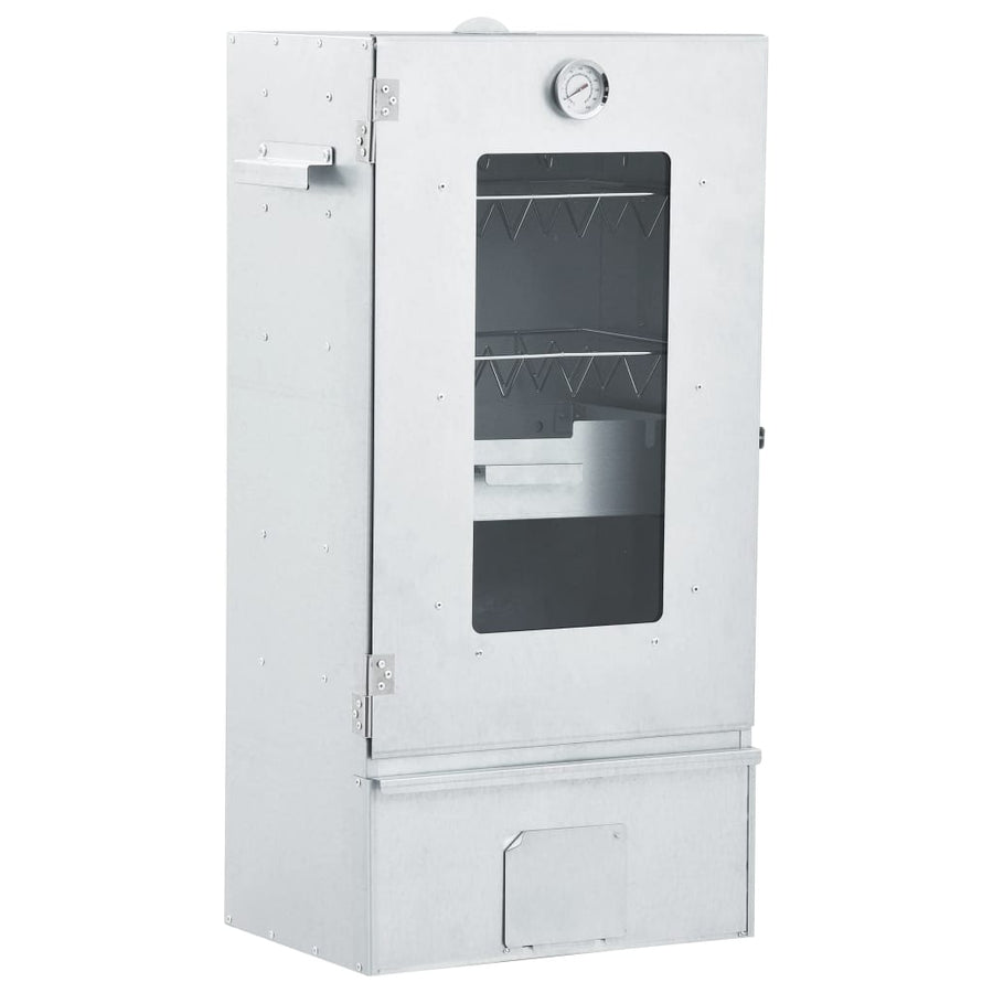 Bbq-Rookoven Met Koude Rookgenerator Gegalvaniseerd Staal 44.5 x 29 x 83 cm (27 x 27 x 4.5 cm) Met raam