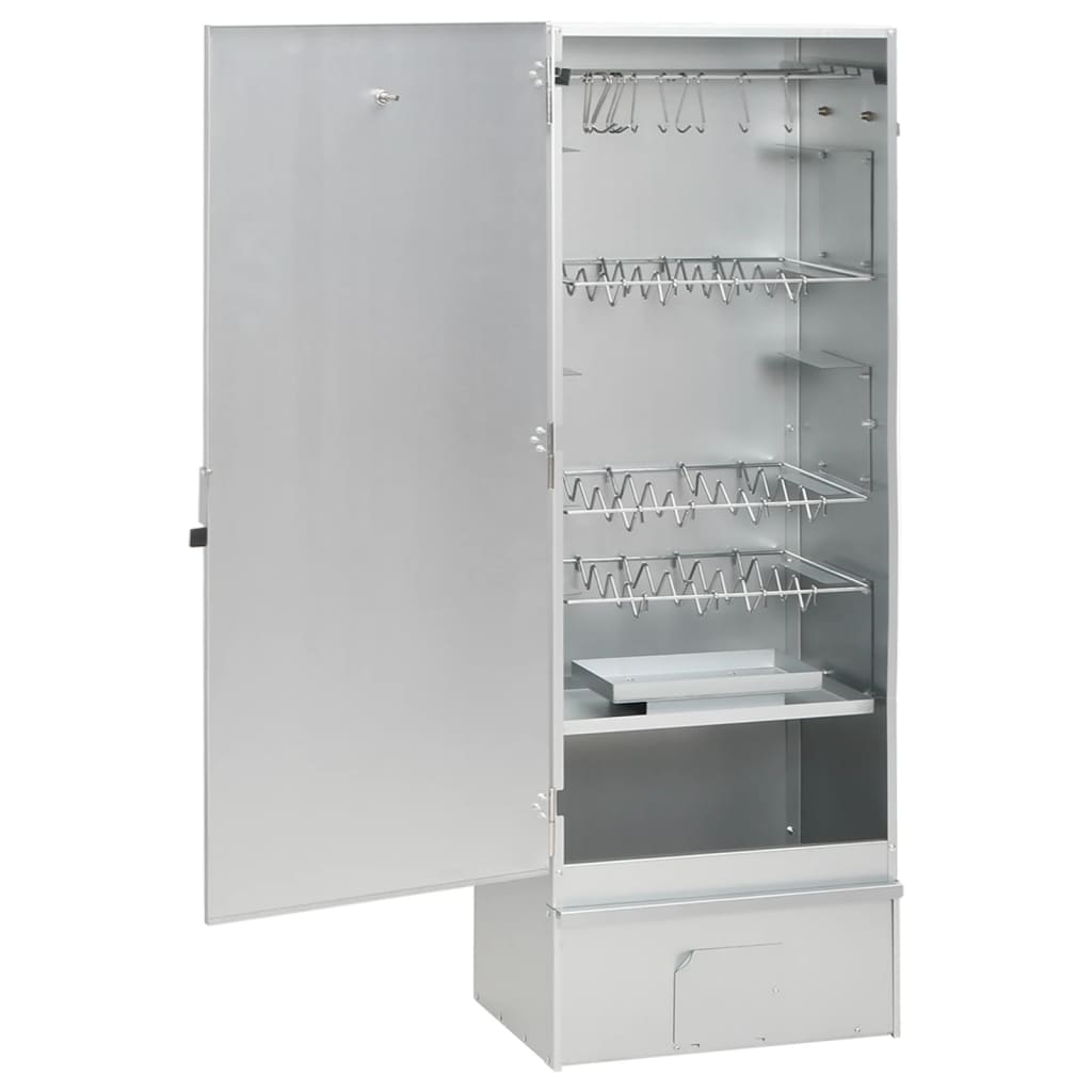 Bbq-Rookoven Met Koude Rookgenerator Gegalvaniseerd Staal 44.5 x 29 x 110 cm (27 x 27 x 4.5 cm) Zonder raam