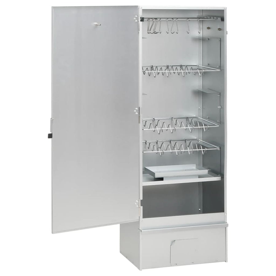 Bbq-Rookoven Met Koude Rookgenerator Gegalvaniseerd Staal 44.5 x 29 x 110 cm (27 x 27 x 4.5 cm) Zonder raam