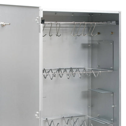 Bbq-Rookoven Met Koude Rookgenerator Gegalvaniseerd Staal 44.5 x 29 x 110 cm (27 x 27 x 4.5 cm) Zonder raam