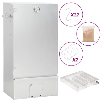 Bbq-Rookoven Met Koude Rookgenerator Gegalvaniseerd Staal 1 44.5 x 29 x 83 cm (27 x 27 x 4.5 cm) Zonder raam