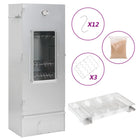 BBQ rookoven met koude rookgenerator 44.5x29x110 cm gegalvaniseerd staal
