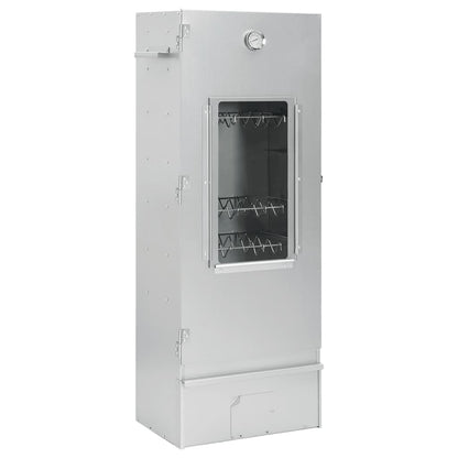 Bbq-Rookoven Met Koude Rookgenerator Gegalvaniseerd Staal 44.5 x 29 x 110 cm (35 x 20.5 x 4.5 cm) Met raam