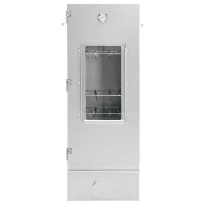 Bbq-Rookoven Met Koude Rookgenerator Gegalvaniseerd Staal 44.5 x 29 x 110 cm (35 x 20.5 x 4.5 cm) Met raam