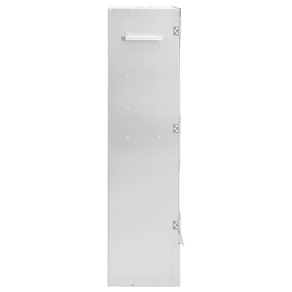 Bbq-Rookoven Met Koude Rookgenerator Gegalvaniseerd Staal 44.5 x 29 x 110 cm (35 x 20.5 x 4.5 cm) Met raam