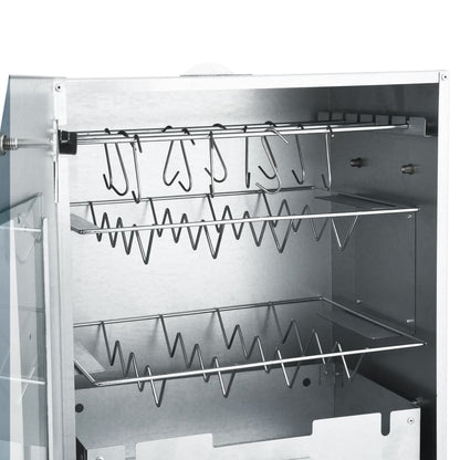 Bbq-Rookoven Met Koude Rookgenerator Gegalvaniseerd Staal 44.5 x 29 x 83 cm (35 x 20.5 x 4.5 cm) Met raam
