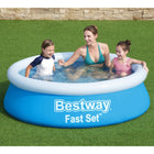 Bestway Fast Set Zwembad Opblaasbaar Rond 183X51 Cm Blauw