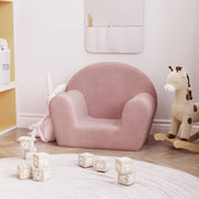 Kinderbank roze pluche 57x34x45 cm