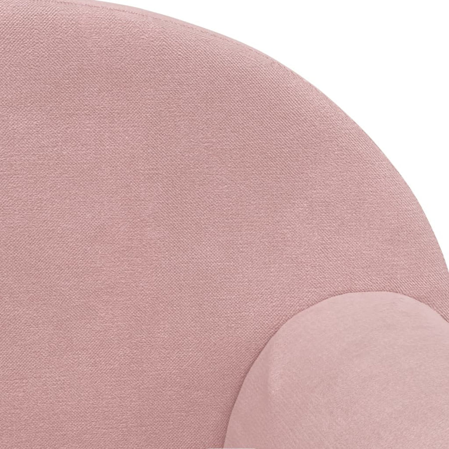 Kinderbank 2-Zits Zacht Pluche Roze Tweezitsbank