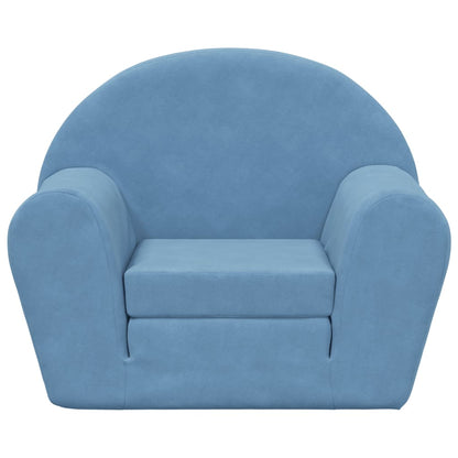 Kinderslaap Zacht Pluche Blauw Bank