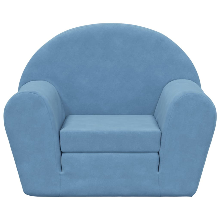 Kinderslaap Zacht Pluche Blauw Bank