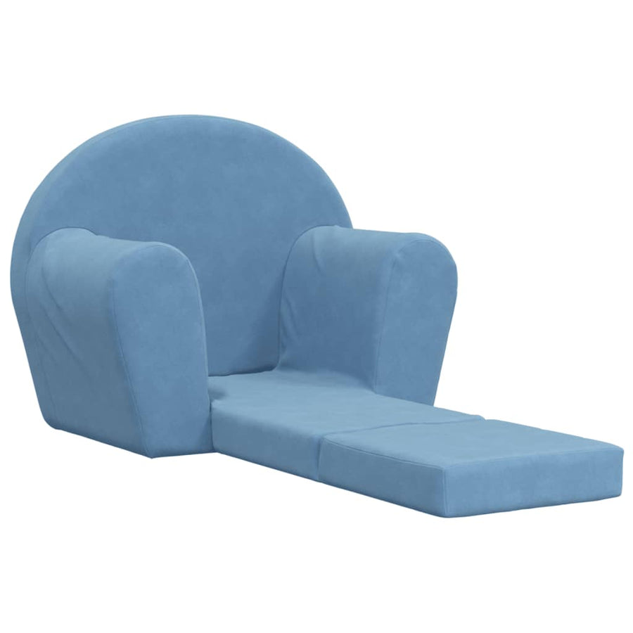 Kinderslaap Zacht Pluche Blauw Bank