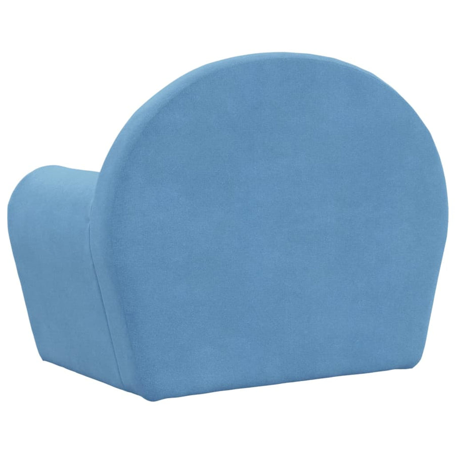 Kinderslaap Zacht Pluche Blauw Bank