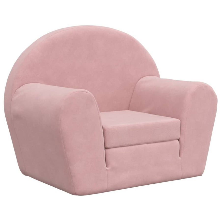 Kinderslaap Zacht Pluche Roze Bank