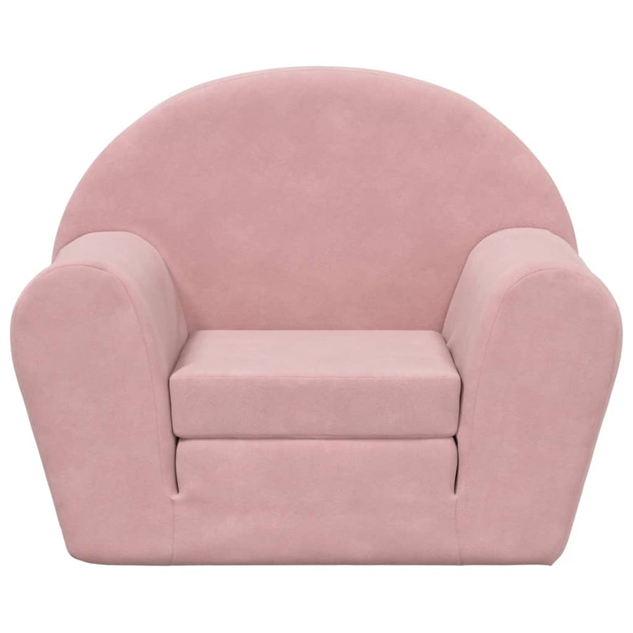 Kinderslaap Zacht Pluche Roze Bank