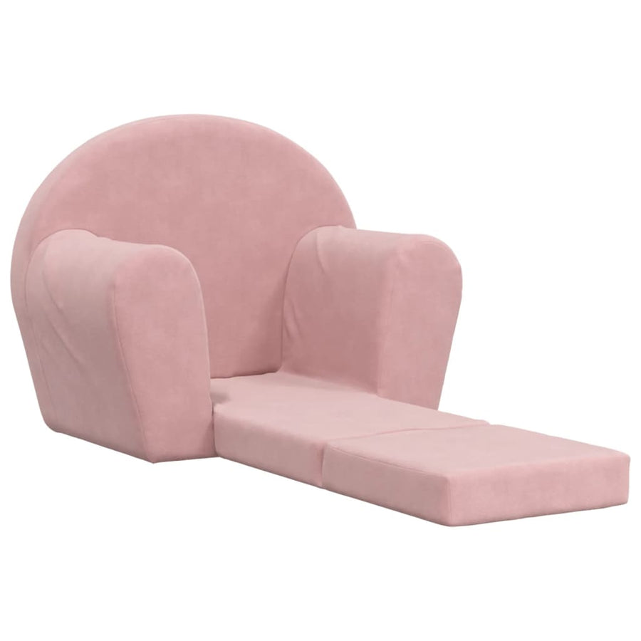 Kinderslaap Zacht Pluche Roze Bank