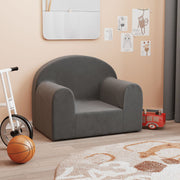 Kinderbank pluche 52x34x40 cm antraciet