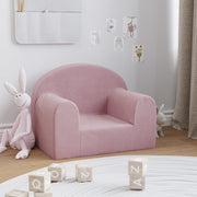 Kinderbank pluche roze 52x34x40 cm