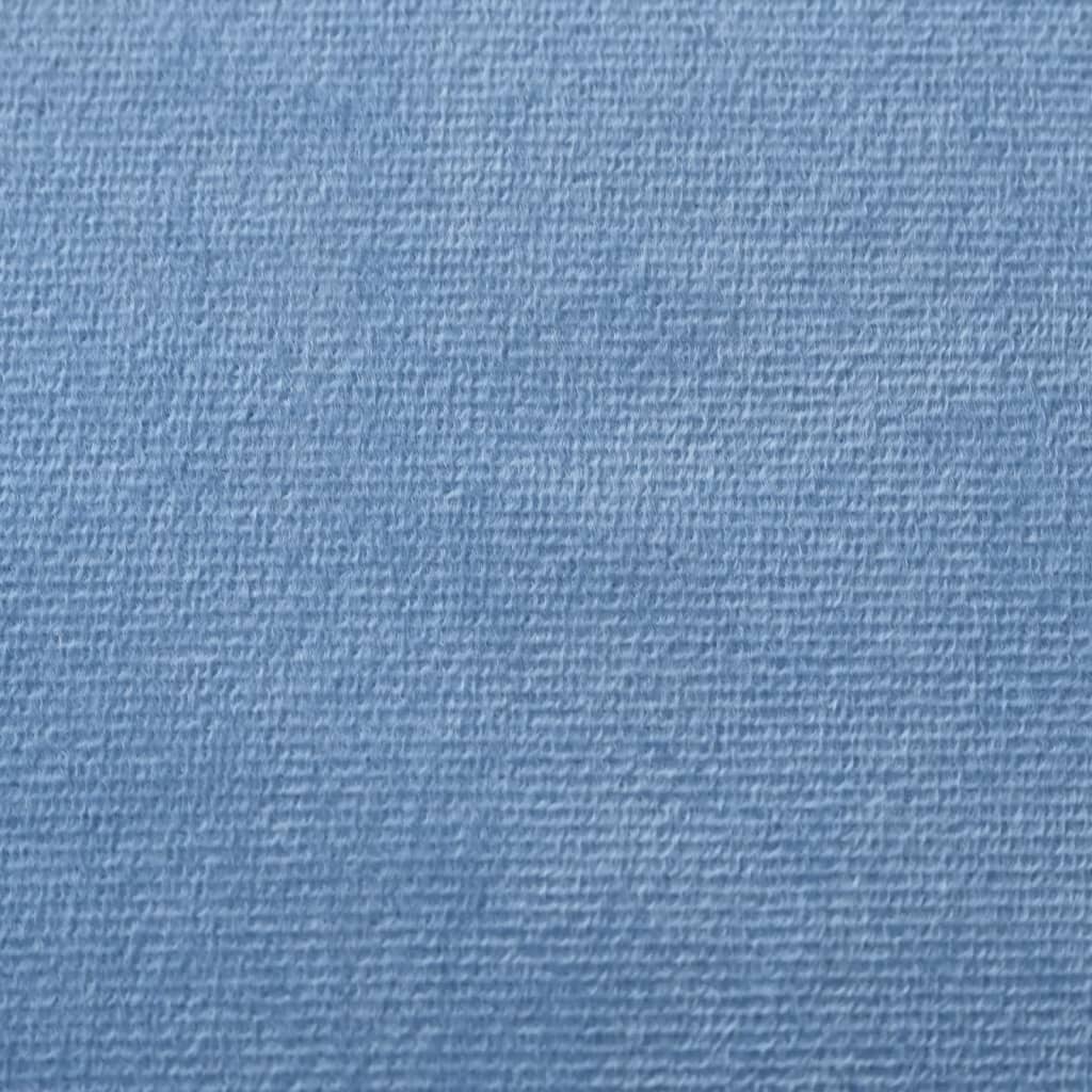 Kinder 2-Zits Zacht Pluche Blauw Slaapbank