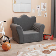 Kinderbank pluche antraciet 54x34x45 cm