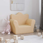 Children's sofa soft plush cream-colored