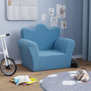 Kinderbank pluche blauw
