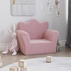Kinderbank pluche roze 54x34x45 cm