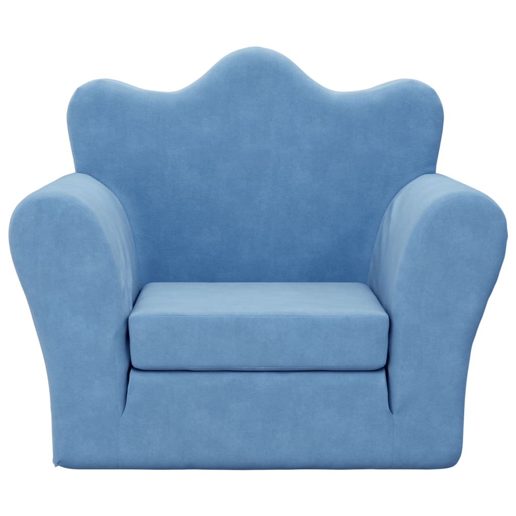 Kinderslaap Zacht Pluche Blauw Bank