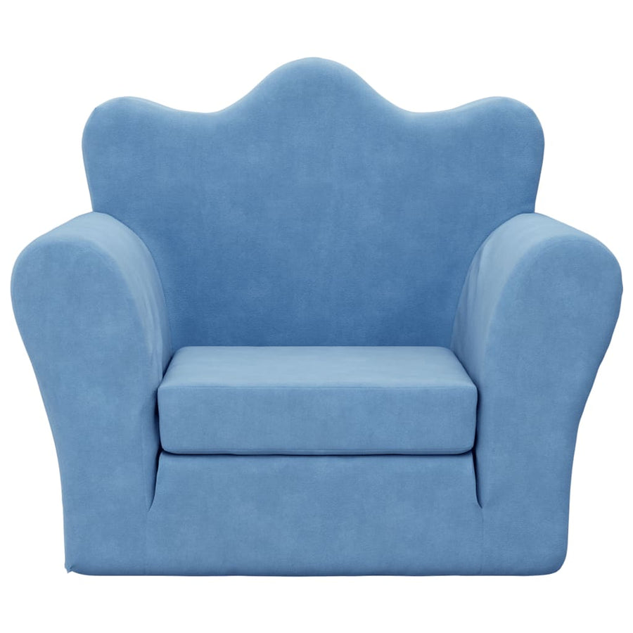 Kinderslaap Zacht Pluche Blauw Bank