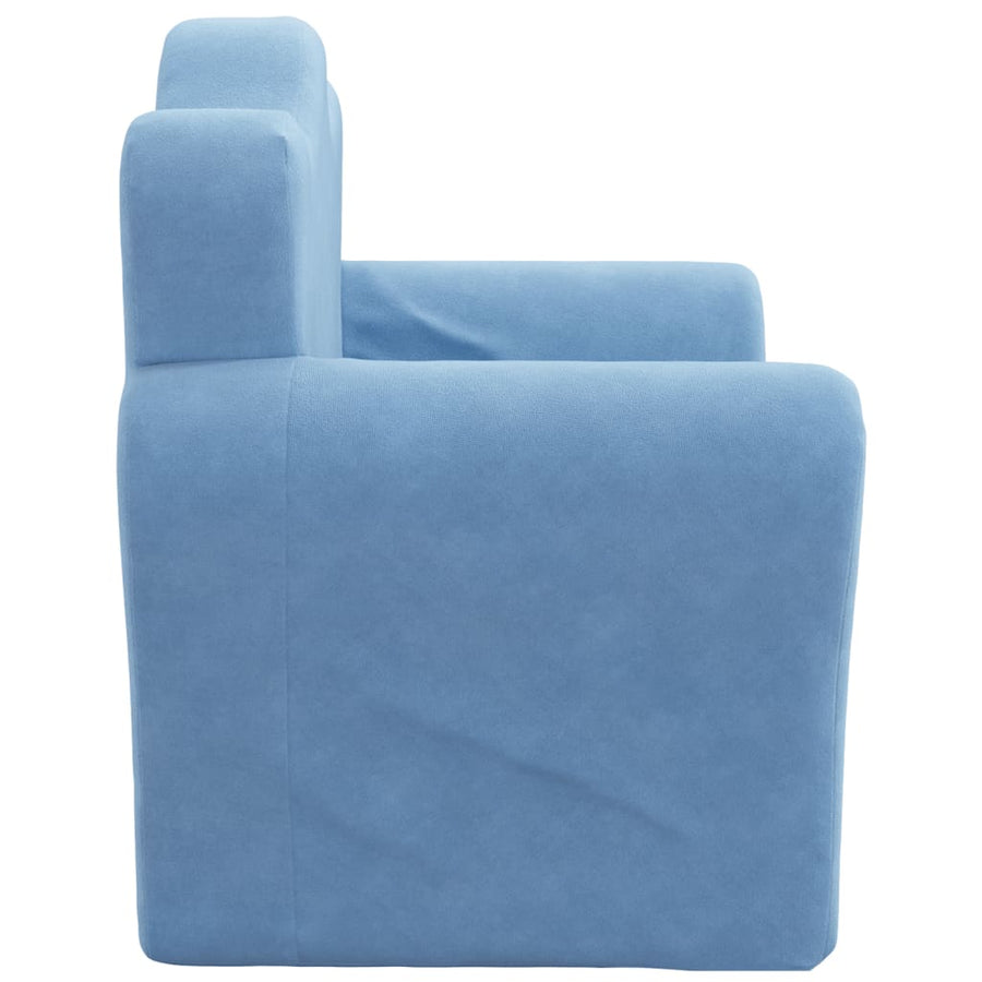 Kinderslaap Zacht Pluche Blauw Bank