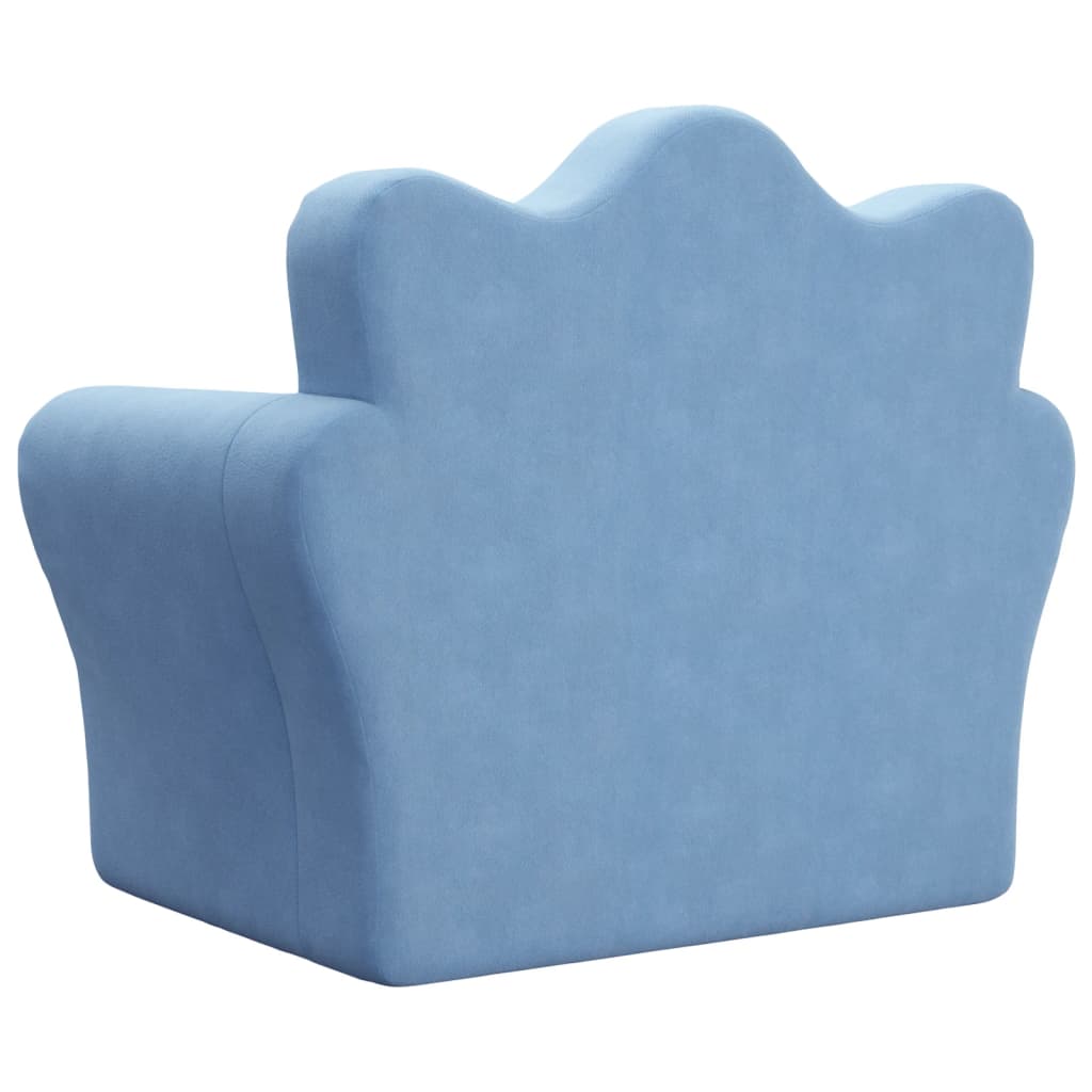 Kinderslaap Zacht Pluche Blauw Bank