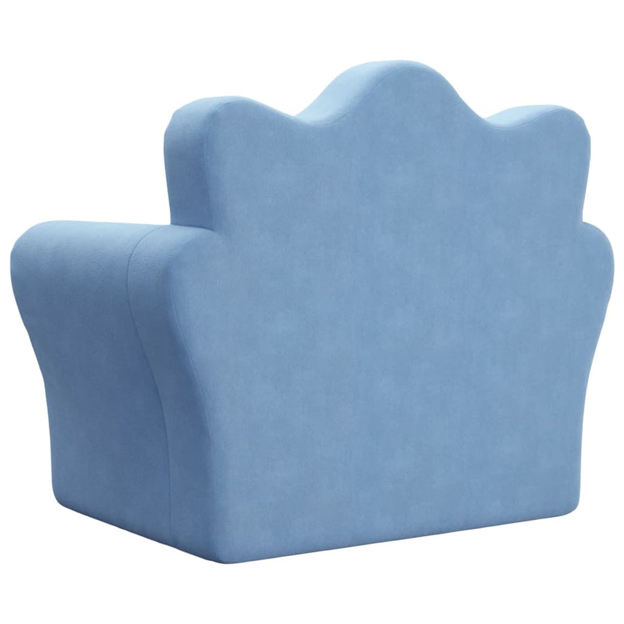 Kinderslaap Zacht Pluche Blauw Bank